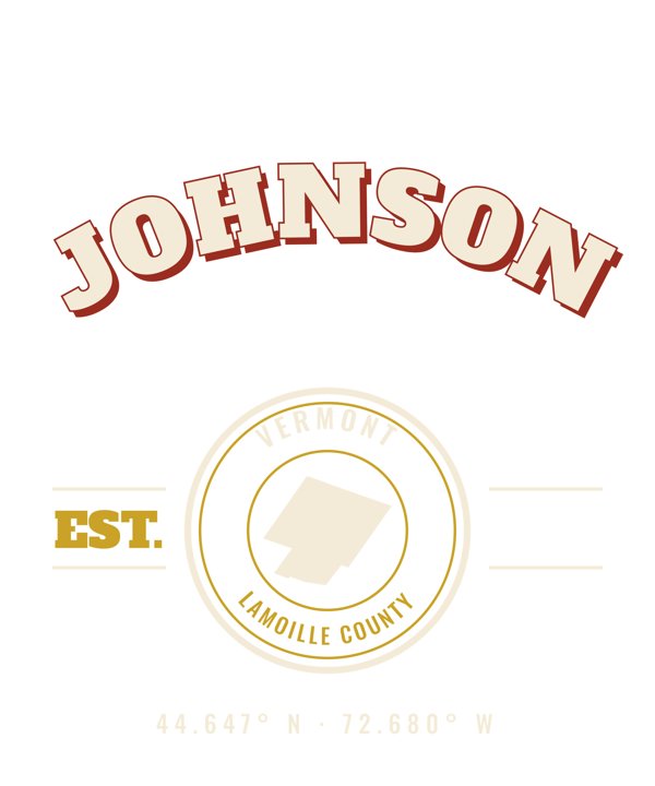 Johnson Est. Tee artwork detail