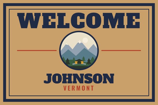 Johnson Welcome Doormat artwork detail
