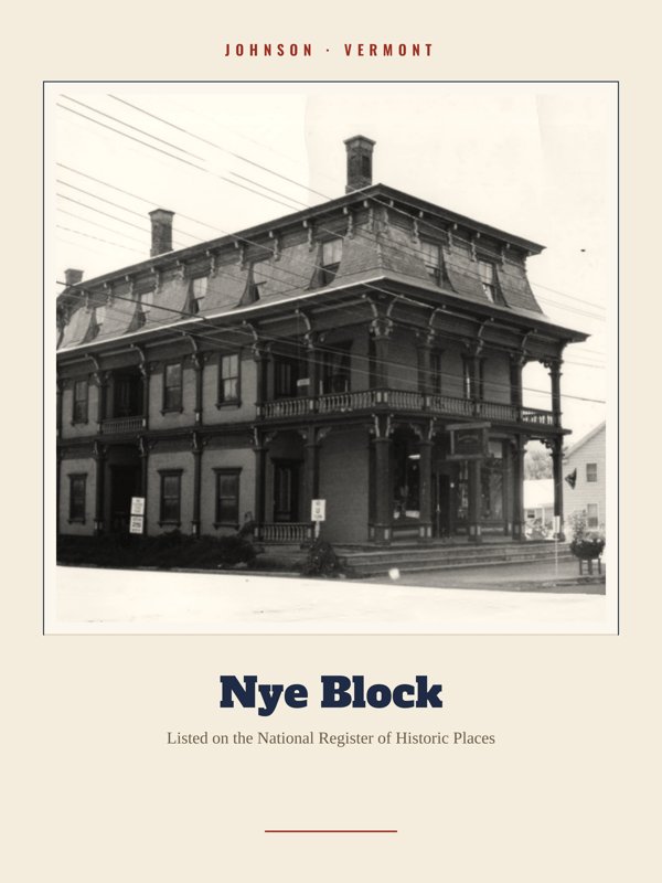 Johnson Nye Block Landmark Print artwork detail