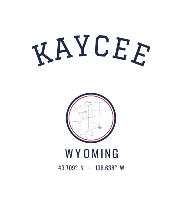 Kaycee Hometown Ornament artwork detail