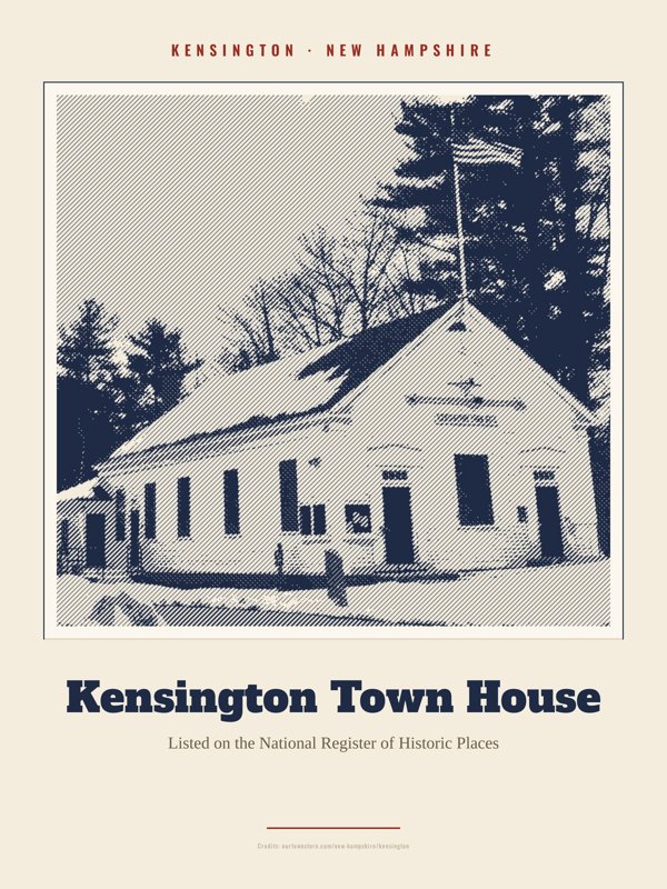 Kensington Kensington Town House Landmark Print artwork detail
