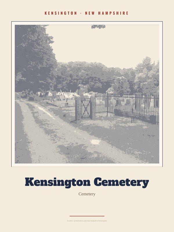 Kensington Kensington Cemetery Landmark Print artwork detail