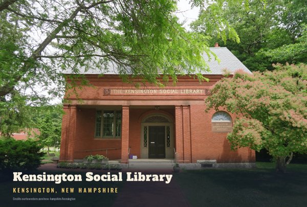 Kensington Kensington Social Library Postcard artwork detail
