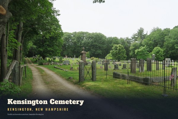 Kensington Kensington Cemetery Postcard artwork detail