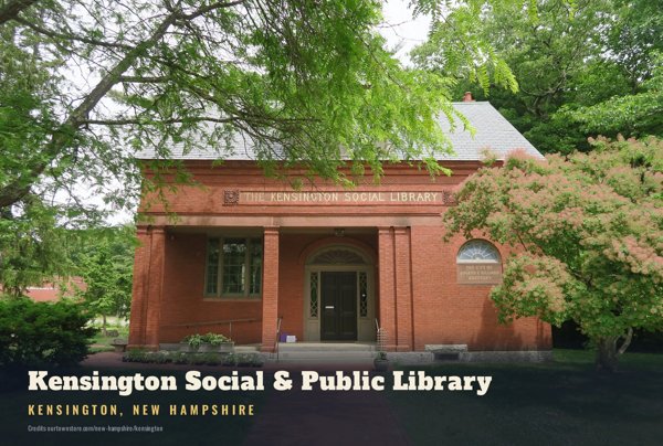 Kensington Kensington Social & Public Library Postcard artwork detail