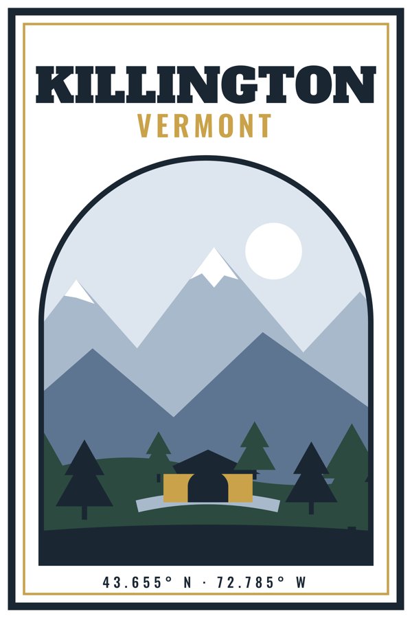 Killington Garden Flag artwork detail