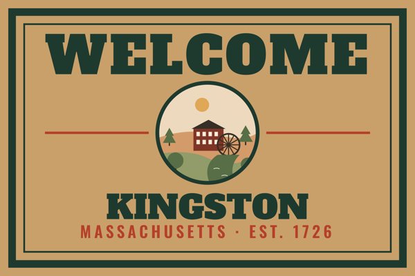 Kingston Welcome Doormat artwork detail