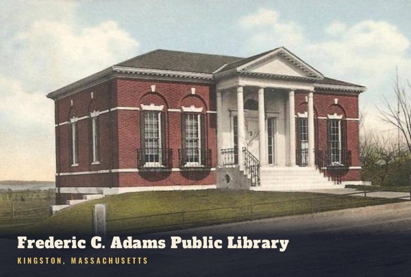 Kingston Frederic C. Adams Public Library Postcard artwork detail
