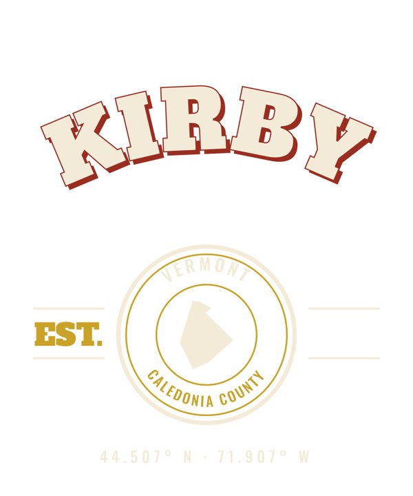 Kirby Est. Tee artwork detail