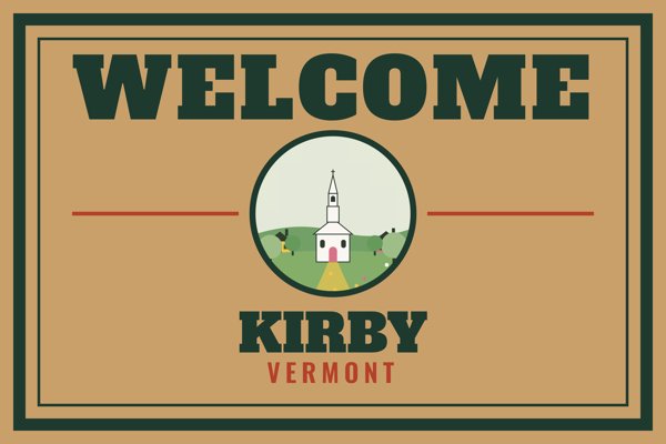 Kirby Welcome Doormat artwork detail