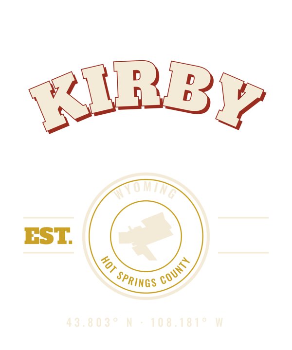 Kirby Est. Tee artwork detail