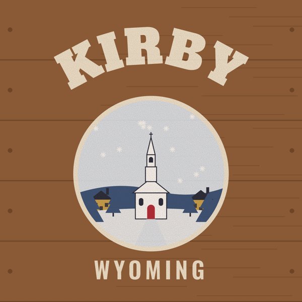 Kirby Hometown Wood Sign artwork detail