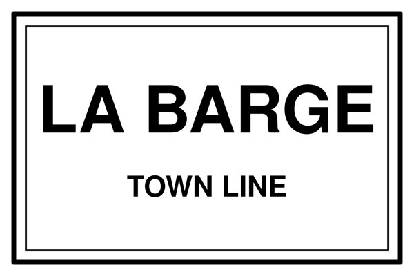 La Barge Cork Coaster artwork detail