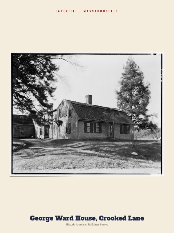 Lakeville George Ward House, Crooked Lane Archive Print artwork detail