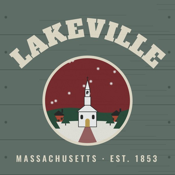 Lakeville Hometown Wood Sign artwork detail