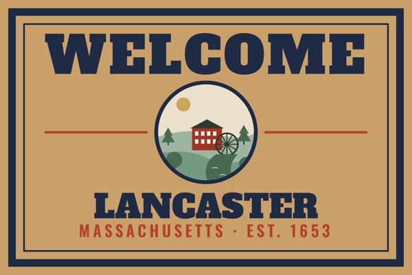 Lancaster Welcome Doormat artwork detail