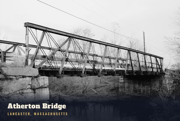 Lancaster Atherton Bridge Postcard artwork detail
