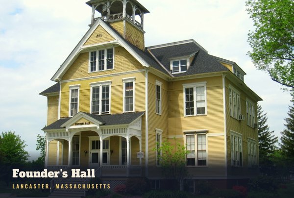 Lancaster Founder's Hall Postcard artwork detail