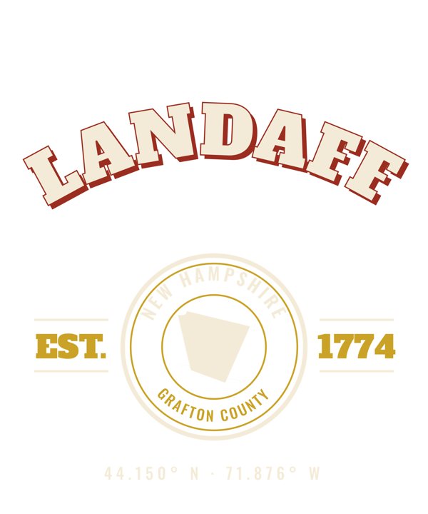 Landaff Est. Tee artwork detail