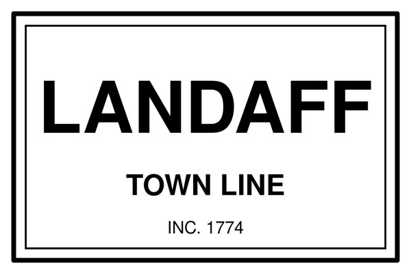 Landaff Town Line Mug artwork detail