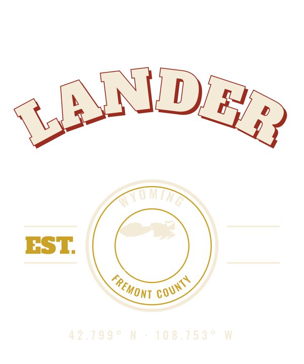 Lander Est. Tee artwork detail
