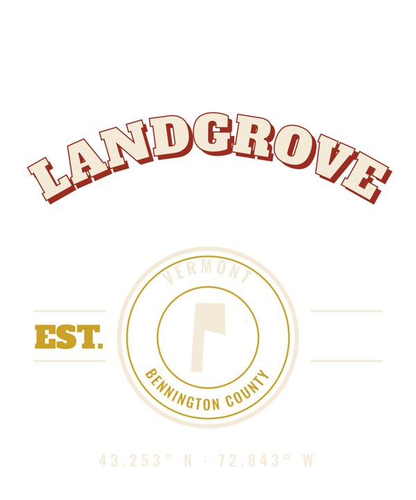 Landgrove Est. Tee artwork detail