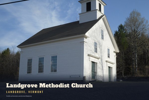 Landgrove Landgrove Methodist Church Postcard artwork detail