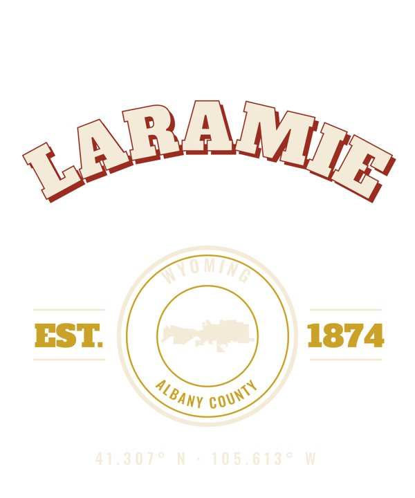 Laramie Est. Tee artwork detail