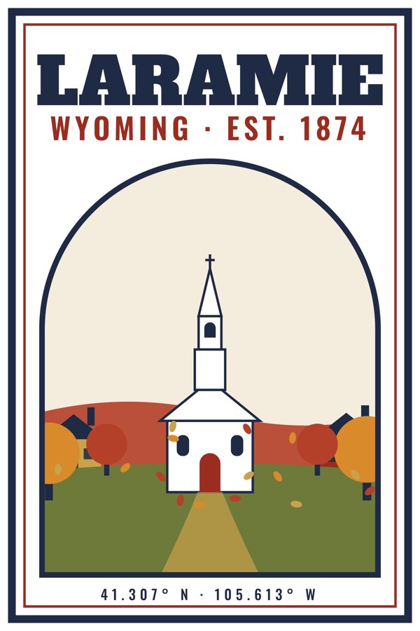 Laramie Garden Flag artwork detail