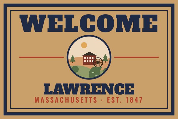 Lawrence Welcome Doormat artwork detail