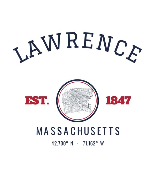Lawrence Est. Tumbler artwork detail