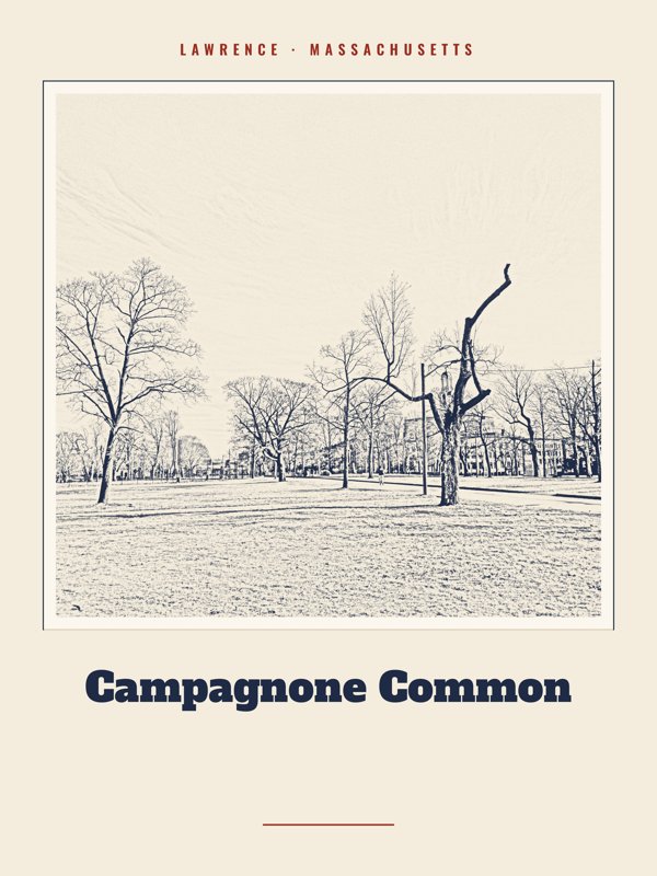 Lawrence Campagnone Common Landmark Print artwork detail