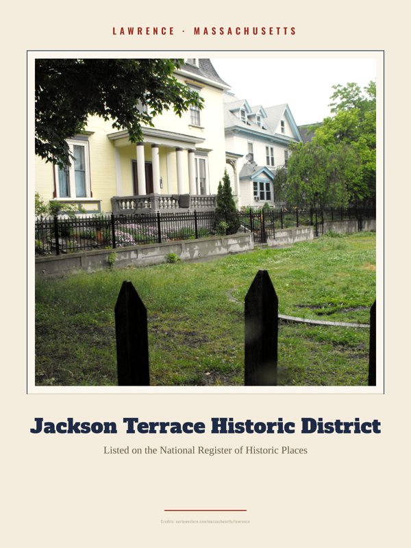 Lawrence Jackson Terrace Historic District Landmark Print artwork detail