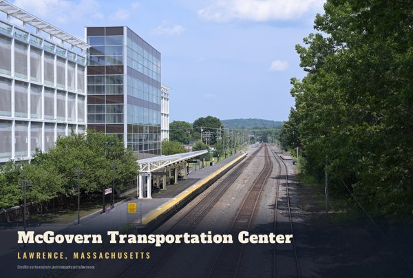Lawrence McGovern Transportation Center Postcard artwork detail