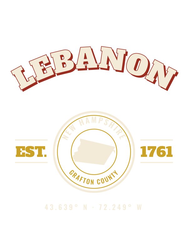 Lebanon Est. Tee artwork detail