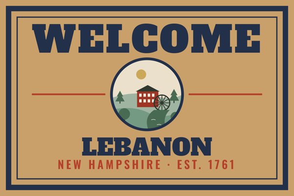 Lebanon Welcome Doormat artwork detail