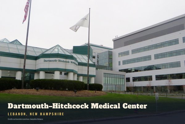 Lebanon Dartmouth–Hitchcock Medical Center Postcard artwork detail