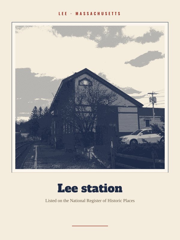 Lee Lee station Landmark Print artwork detail