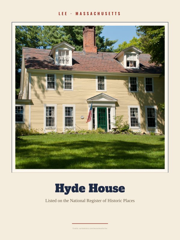 Lee Hyde House Landmark Print artwork detail
