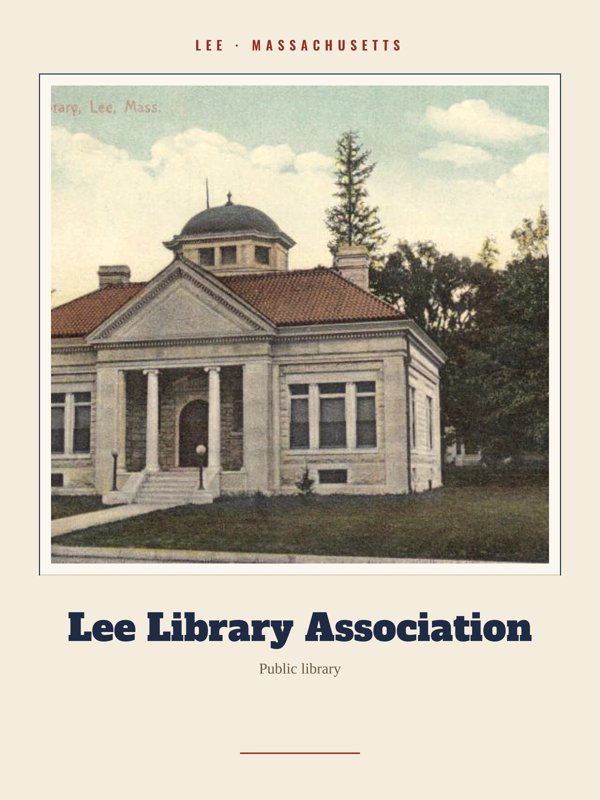 Lee Lee Library Association Landmark Print artwork detail