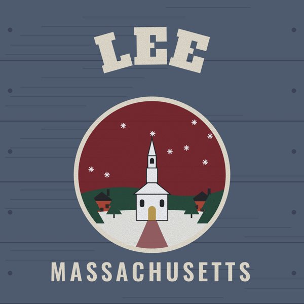 Lee Hometown Wood Sign artwork detail