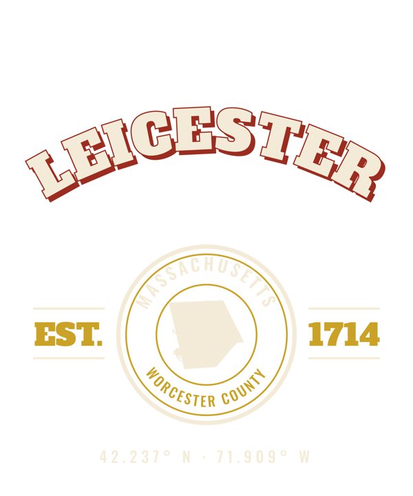 Leicester Varsity Crewneck artwork detail