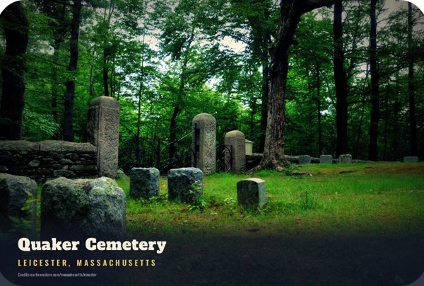 Leicester Quaker Cemetery Postcard artwork detail