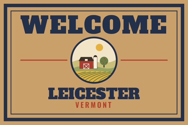 Leicester Welcome Doormat artwork detail