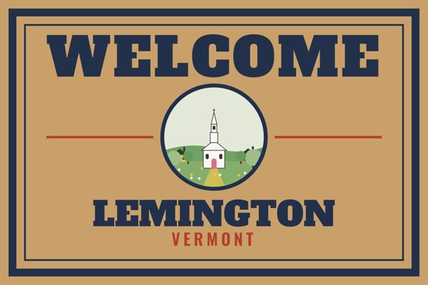 Lemington Welcome Doormat artwork detail