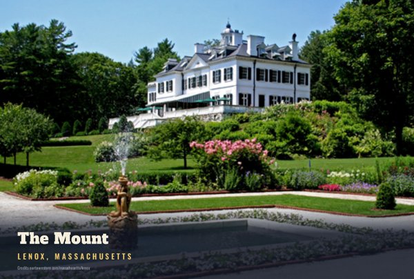 Lenox The Mount Postcard artwork detail