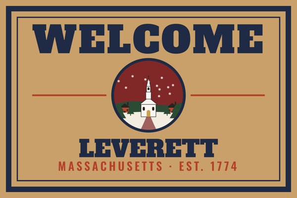 Leverett Welcome Doormat artwork detail