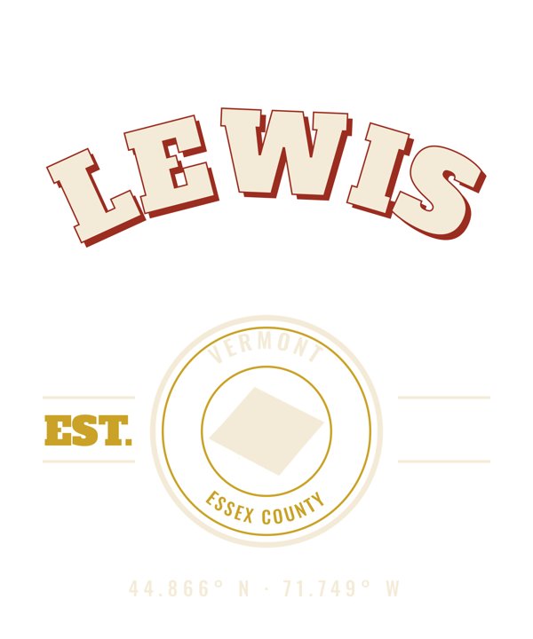 Lewis Est. Tee artwork detail