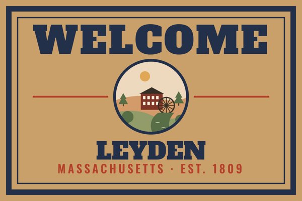 Leyden Welcome Doormat artwork detail