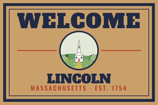 Lincoln Welcome Doormat artwork detail